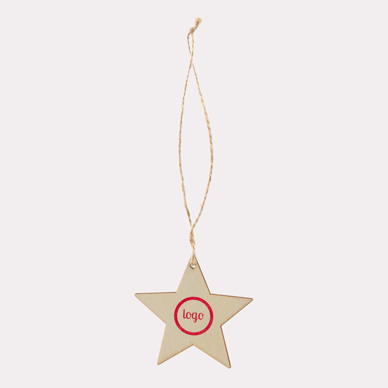 Houten kerstdecoratie hangers vanaf 10 stuks