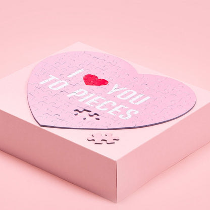 Heart-shaped jigsaw puzzles