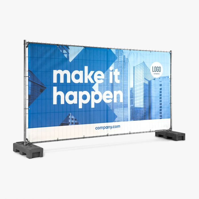 Construction fence tarpaulins