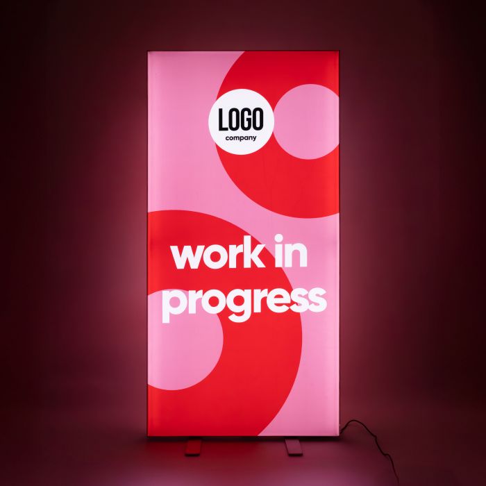 Dubbelzijdig pop-up LED frame