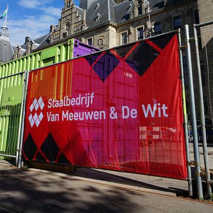 Construction fence tarpaulins