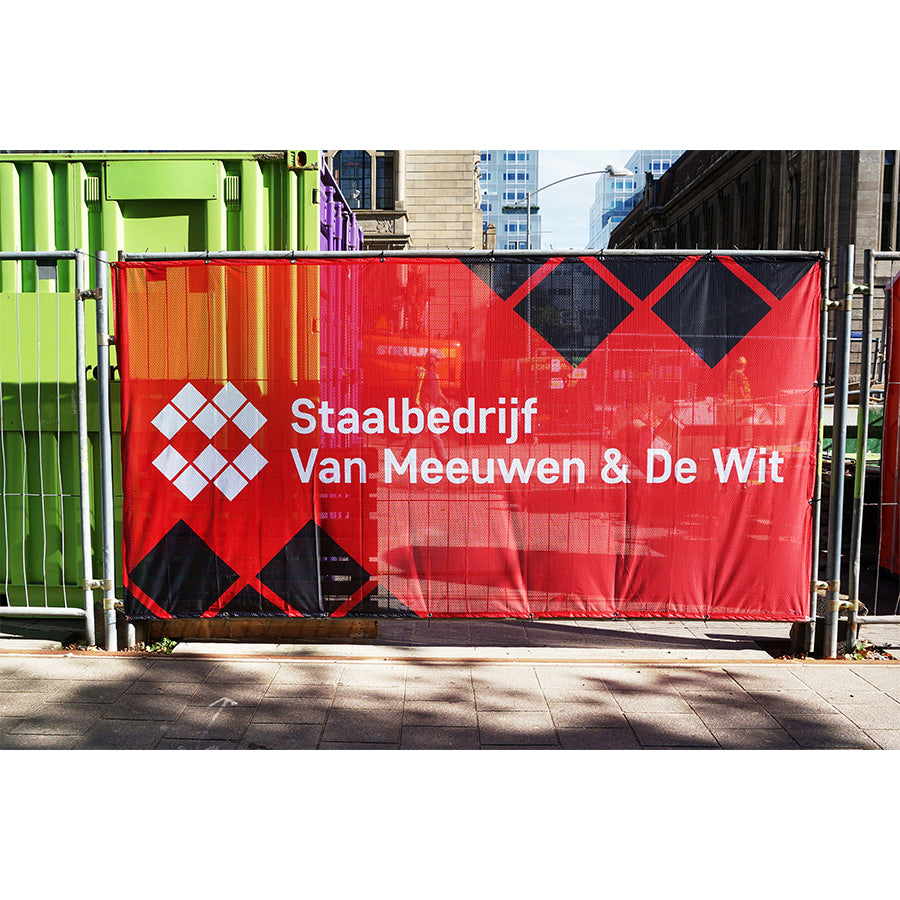 Construction fence tarpaulins