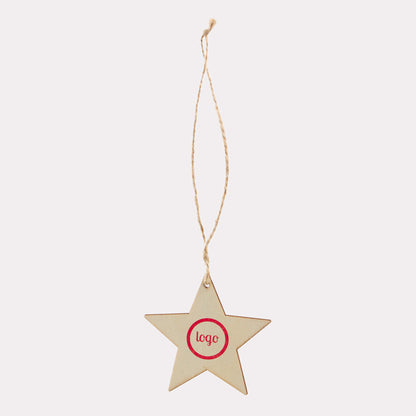 Houten kerstdecoratie hangers vanaf 10 stuks