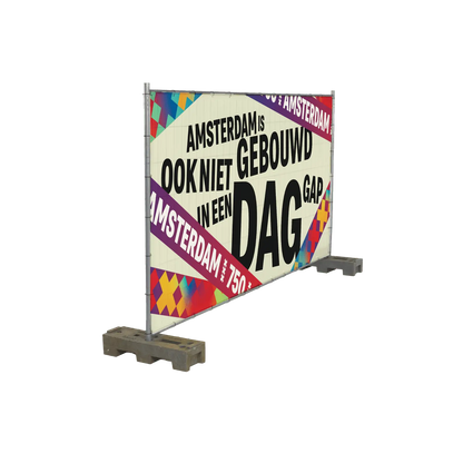 Construction fence tarpaulins