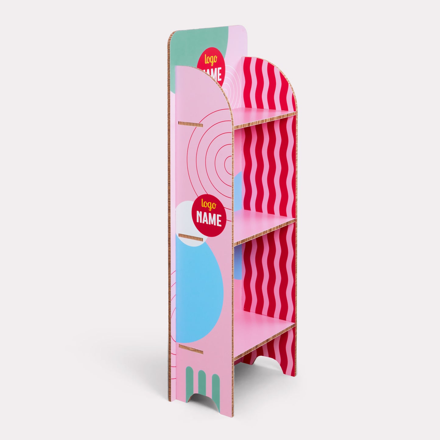 POS display with shelves