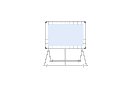 Vrijstaand spandoekframe