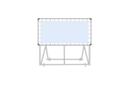 Vrijstaand spandoekframe
