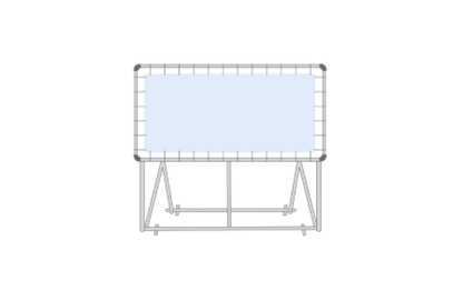 Vrijstaand spandoekframe