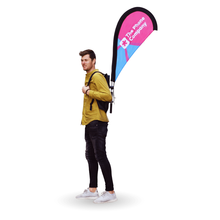 Beachflag backpack - De Printgroep - Jouw partner in print!