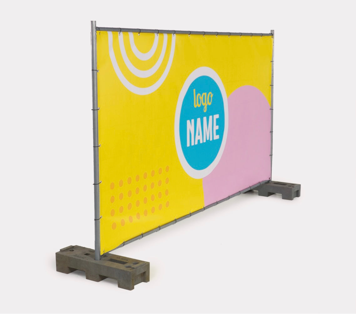 Construction fence tarpaulins