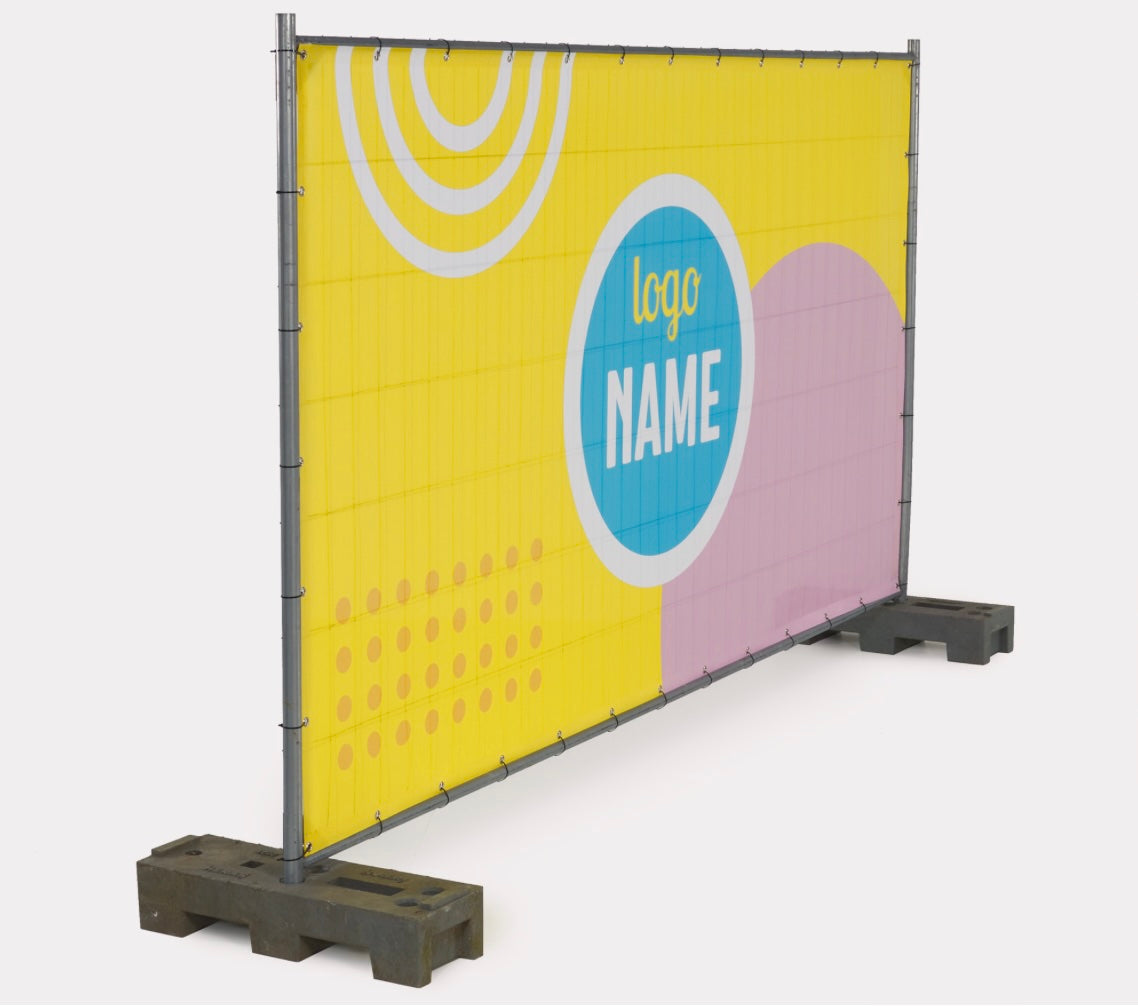 Construction fence tarpaulins
