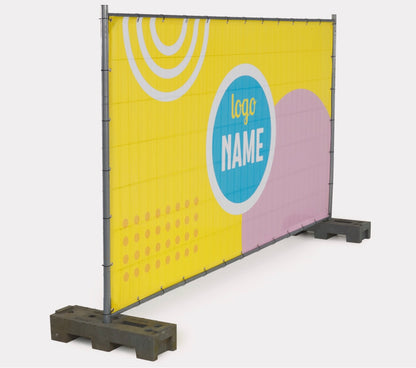 Construction fence tarpaulins