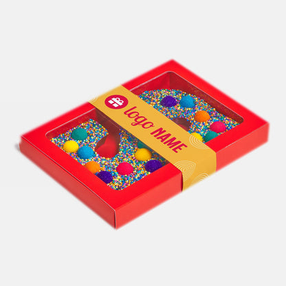 Chocoladeletters met sleeve vanaf 10 stuks - De Printgroep - Jouw partner in print!