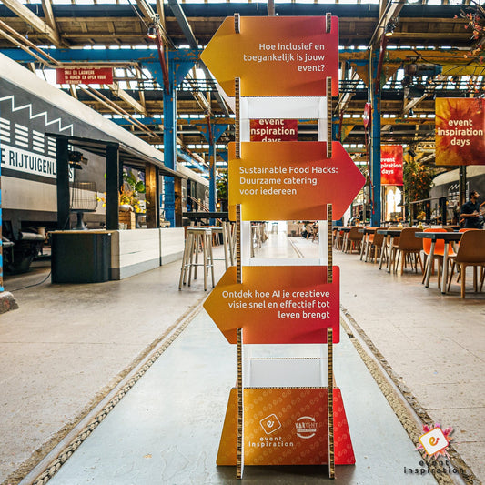 Kartonnen display wegwijzer