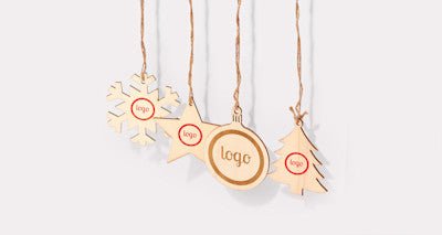 Houten kerstdecoratie hangers vanaf 10 stuks - De Printgroep - Jouw partner in print!