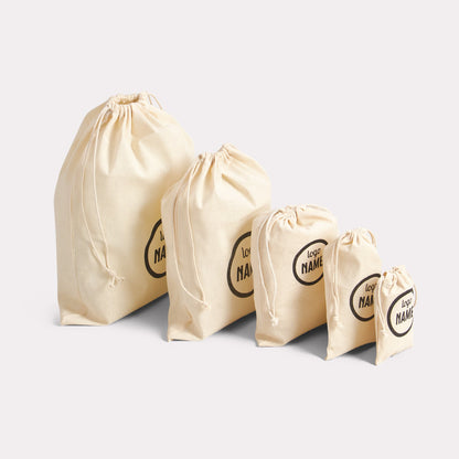 Katoenen zakjes met trekkoorden vanaf 100 stuks - De Printgroep - Jouw partner in print!