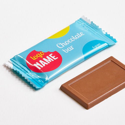 Mini chocoladerepen vanaf 500 stuks - De Printgroep - Jouw partner in print!