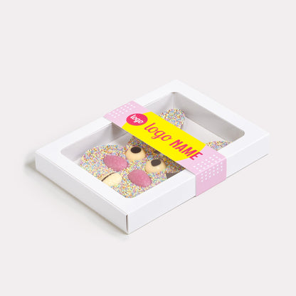 Paashazen chocolade met sleeve vanaf 10 stuks - De Printgroep - Jouw partner in print!