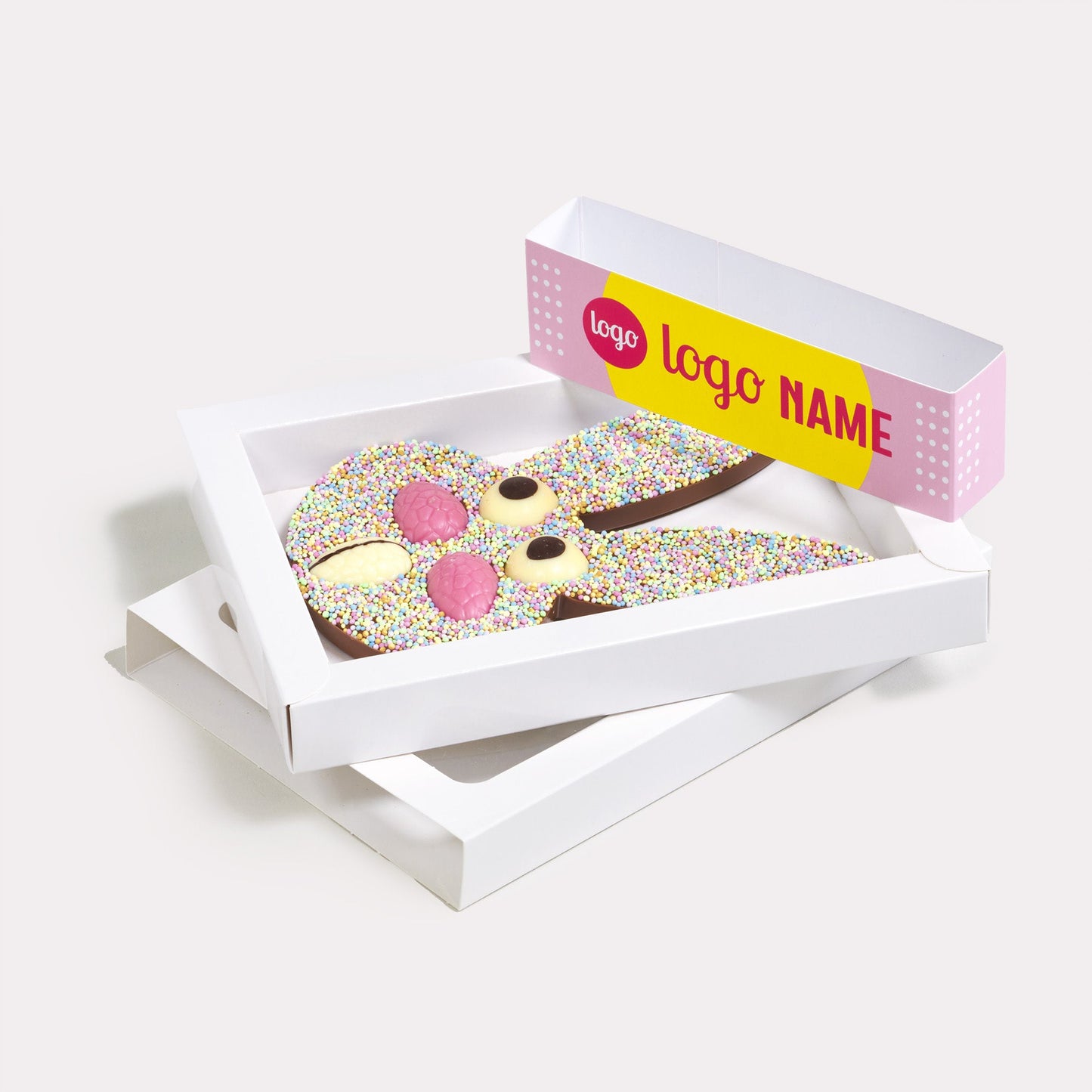 Paashazen chocolade met sleeve vanaf 10 stuks - De Printgroep - Jouw partner in print!