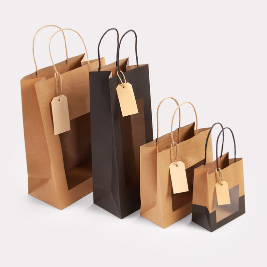 Papieren tassen luxe met venster vanaf 100 stuks - De Printgroep - Jouw partner in print!