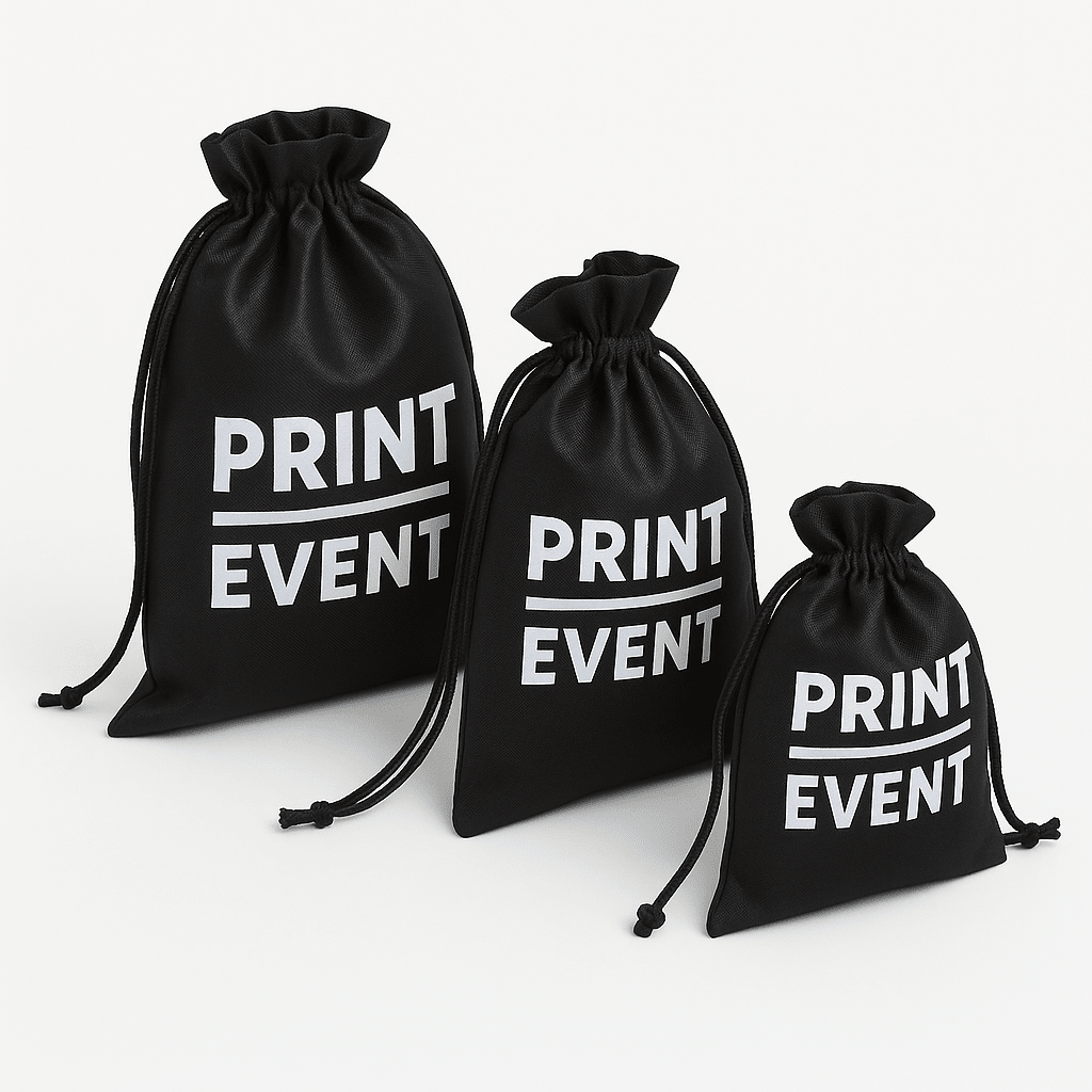 Satijnen zakjes met trekkoorden vanaf 100 stuks - De Printgroep - Jouw partner in print!