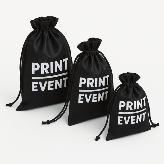 Satijnen zakjes met trekkoorden vanaf 100 stuks - De Printgroep - Jouw partner in print!