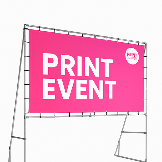Vrijstaand spandoekframe - De Printgroep - Jouw partner in print!