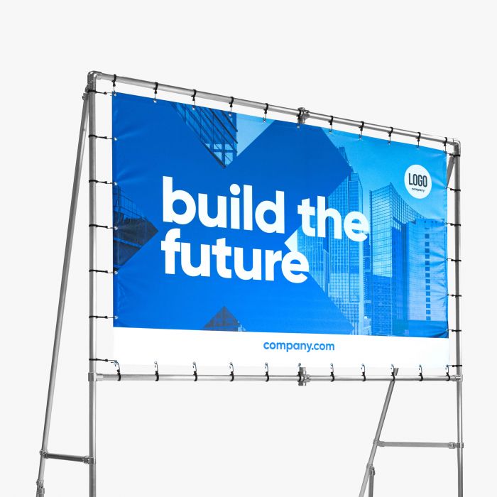 Vrijstaand spandoekframe - De Printgroep - Jouw partner in print!